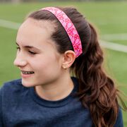 Tennis Juliband Non-Slip Headband - Tossed Racquet Pink