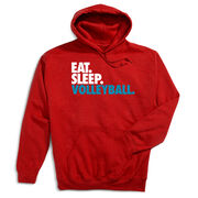 Volleyball Hooded Sweatshirt - Eat. Sleep. Volleyball.