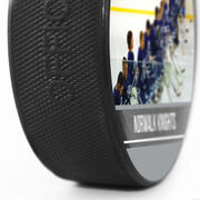 Personalized Hockey Puck - Thanks Coach with Photo (Wide)