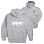 Baseball Hooded Sweatshirt - 24-7 Baseball (Back Design)