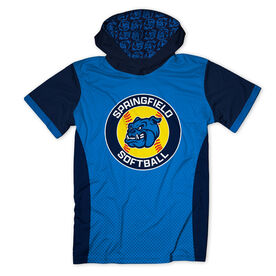 Custom Team Lightweight Short Sleeve ShieldDri Hoodie - Softball