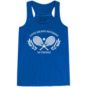 Tennis Flowy Racerback Tank Top - Love Means Nothing In Tennis