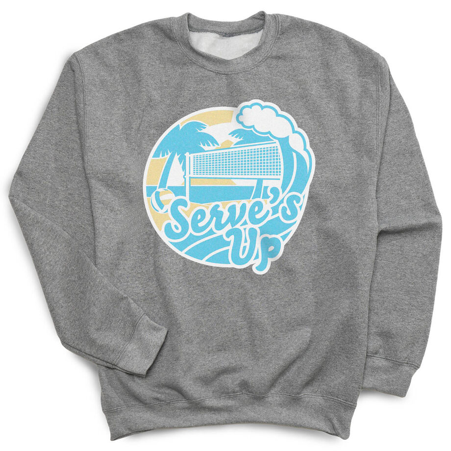 Volleyball Crewneck Sweatshirt - Serve's Up