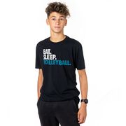 Volleyball T-Shirt Short Sleeve Eat. Sleep. Volleyball.