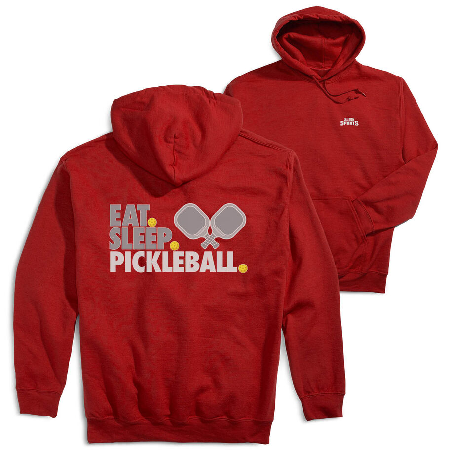 Pickleball Hooded Sweatshirt - Eat. Sleep. Pickleball (Back Design)