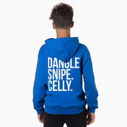 Hockey Hooded Sweatshirt - Dangle Snipe Celly Words (Back Design)