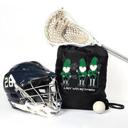 Guys Lacrosse Sport Pack Cinch Sack  - Laxin' With My Gnomies