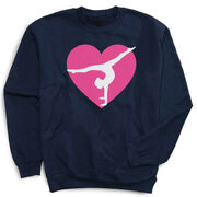 Gymnastics Crewneck Sweatshirt - Gymnast Heart