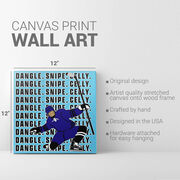 Hockey Canvas Wall Art - Dangle Snipe Celly