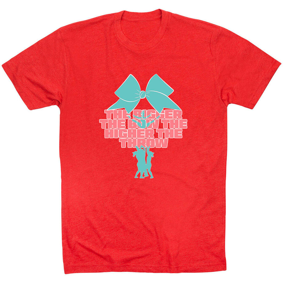 Cheerleading Short Sleeve T-Shirt - The Bigger the Bow