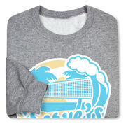 Volleyball Crewneck Sweatshirt - Serve's Up