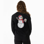 Volleyball Tshirt Long Sleeve - Serving Holiday Cheer (Back Design) 
