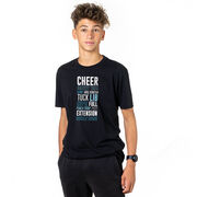 Cheerleading Short Sleeve T-Shirt - Cheerleading Words