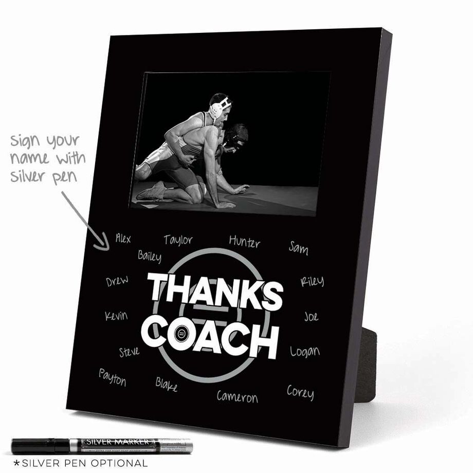 Wrestling Photo Frame - Thanks Coach