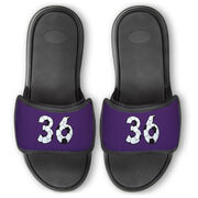 Soccer Repwell&reg; Slide Sandals - Custom Soccer Number