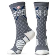 Baseball Woven Mid-Calf Sock Set - Raised in a Cage