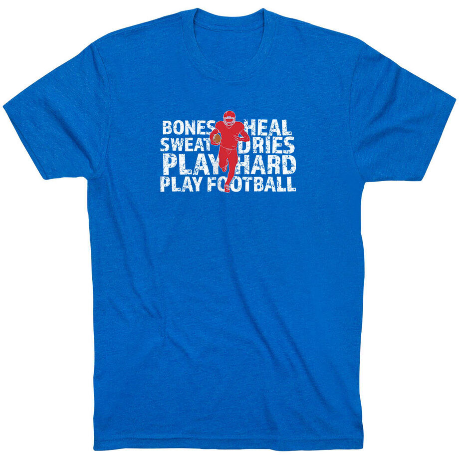 Football Tshirt Short Sleeve Bones Saying