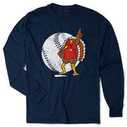 Baseball Tshirt Long Sleeve - No Fowl Balls