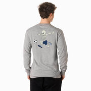 Soccer Tshirt Long Sleeve - Skeleton Striker (Back Design)