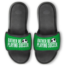 Soccer Repwell&reg; Slide Sandals - Rather Be Playing Soccer