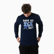 Hockey Tshirt Long Sleeve - Have An Ice Day