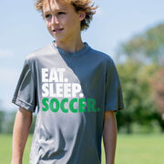 Soccer Short Sleeve Performance Tee - Eat. Sleep. Soccer.