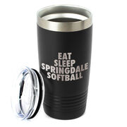 Softball 20 oz. Double Insulated Tumbler - Personalized Eat Sleep Softball