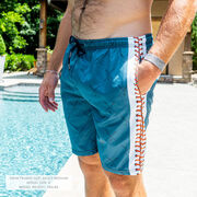 Baseball Swim Trunks - Diamond