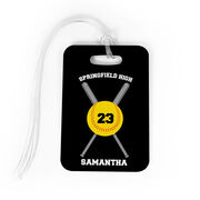 Softball Bag/Luggage Tag - Personalized Team Crossed Bats