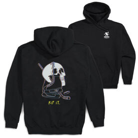 Hockey Hooded Sweatshirt - Rip It (Back Design)