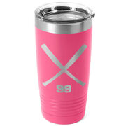 Softball 20 oz. Double Insulated Tumbler - Personalized Crossed Bats