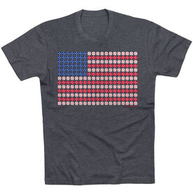 Softball/Baseball T-shirt Short Sleeve Patriotic Baseball