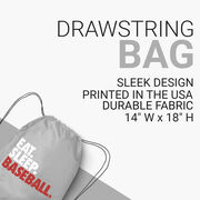 Baseball Drawstring Backpack Eat. Sleep. Baseball.