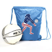 Volleyball Sport Pack Cinch Sack - Volleyball Stars and Stripes Player