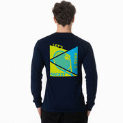 Tennis Tshirt Long Sleeve - Let's Raise A Racket (Back Design)
