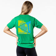 Tennis Short Sleeve T-Shirt - Let's Raise A Racket (Back Design)