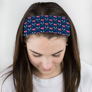 Girls Lacrosse Multifunctional Headwear - LuLa the Lax Dog RokBAND