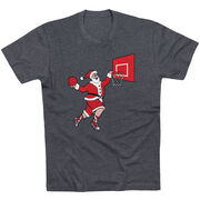 Basketball T-Shirt Short Sleeve - Slam Dunk Santa