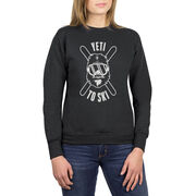 Skiing Crewneck Sweatshirt - Yeti To Ski