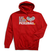 Pickleball Hooded Sweatshirt - Eat. Sleep. Pickleball