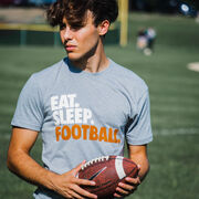 Football T-Shirt Short Sleeve Eat. Sleep. Football.