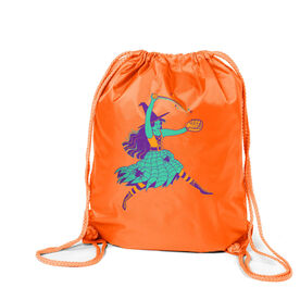 Softball Drawstring Backpack - Witch Pitch