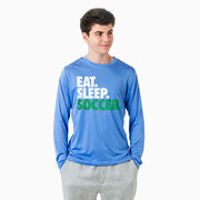 Soccer Long Sleeve Performance Tee - Eat. Sleep. Soccer.