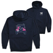 Girls Lacrosse Hooded Sweatshirt - Lax Cruiser (Back Design)