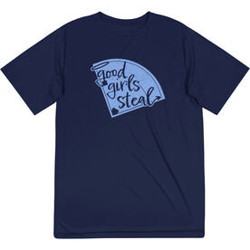 Softball Short Sleeve Performance Tee - Good Girls Steal