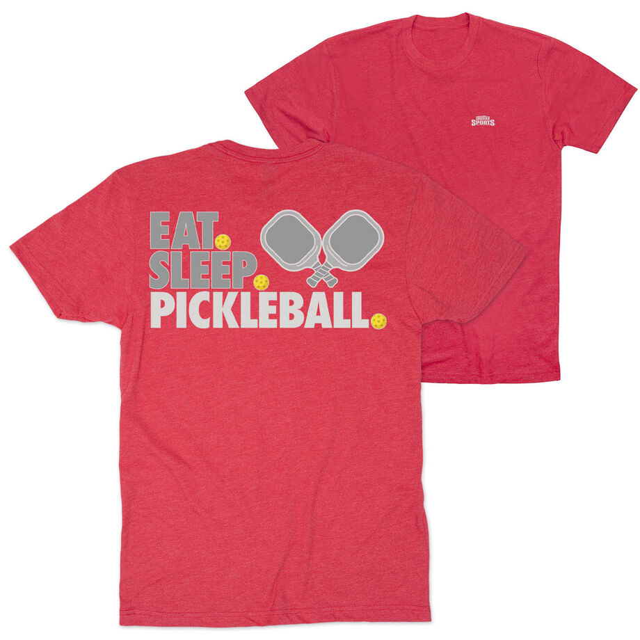 Pickleball Short Sleeve T-Shirt - Eat. Sleep. Pickleball (Back Design)