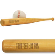 Custom Text Mini Engraved Baseball Bat