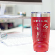 Cheerleading 20 oz. Double Insulated Tumbler - Cheerleading Father Words