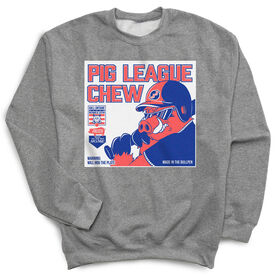 Baseball Crewneck Sweatshirt - Pig League Chew