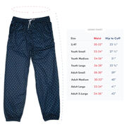 Guys Lacrosse Lounge Pants - Lacrosse Stick Herringbone (Green)